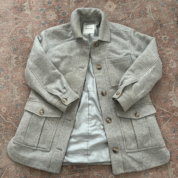 Belrose Shirt Jacket - Women's Gray Button-Up Coat - Picture 5 of 8